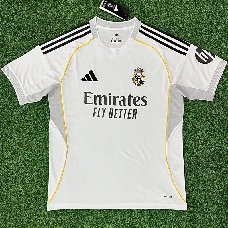 25-26 RMA Home 1:1 Fans Soccer Jersey