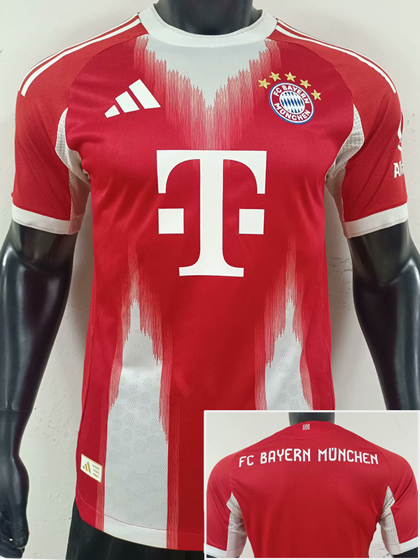 25-26 Bayern Home Player Version Soccer Jersey