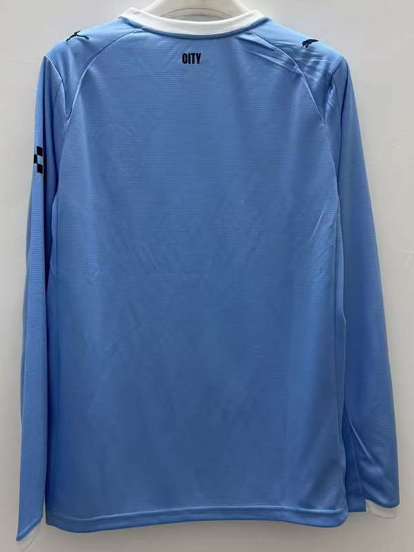 25-26 Man City Home Long Sleeve Soccer Jersey (长袖)