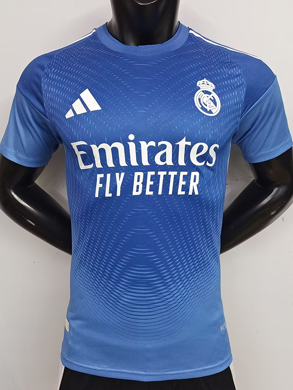 25-26 RMA Blue GoalKeeper Player Version Soccer Jersey