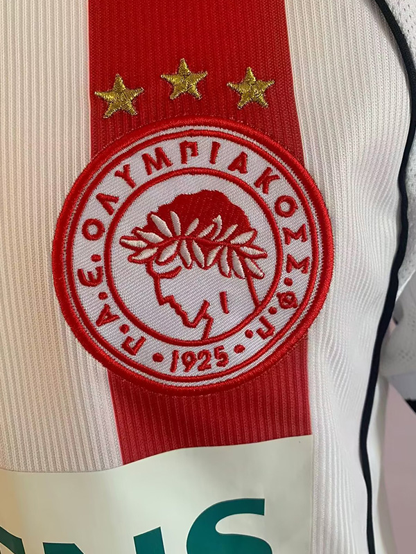 2001-2002 Olympiacos Home Retro Soccer Jersey