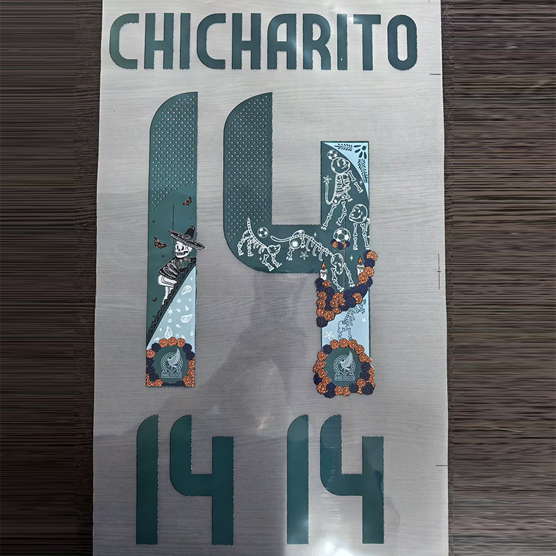 24-25 Mexico Away Print Picture Number 14 # CHICHARITO Fans Soccer Jersey