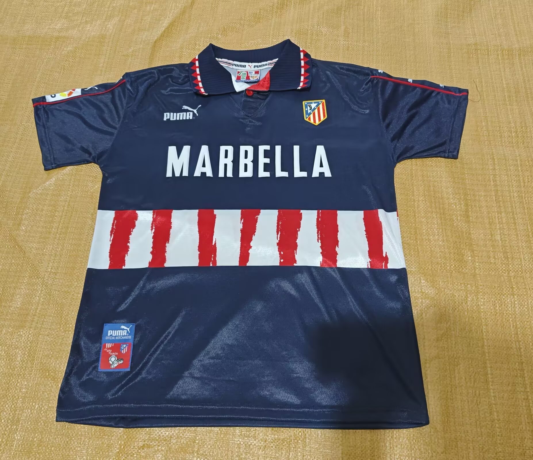 1997/1998  Atletico Madrid  Away Retro 1:1 Quality Soccer Jersey