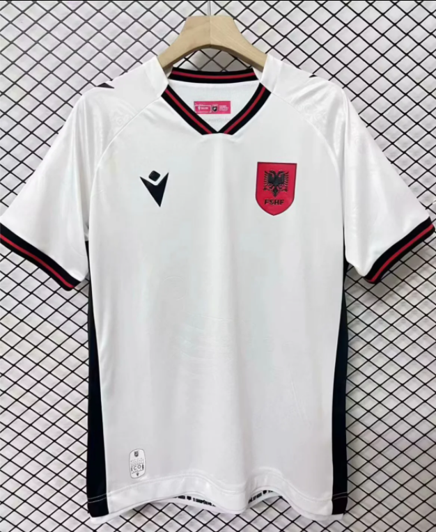 25-26 Albania White Fans Soccer Jersey