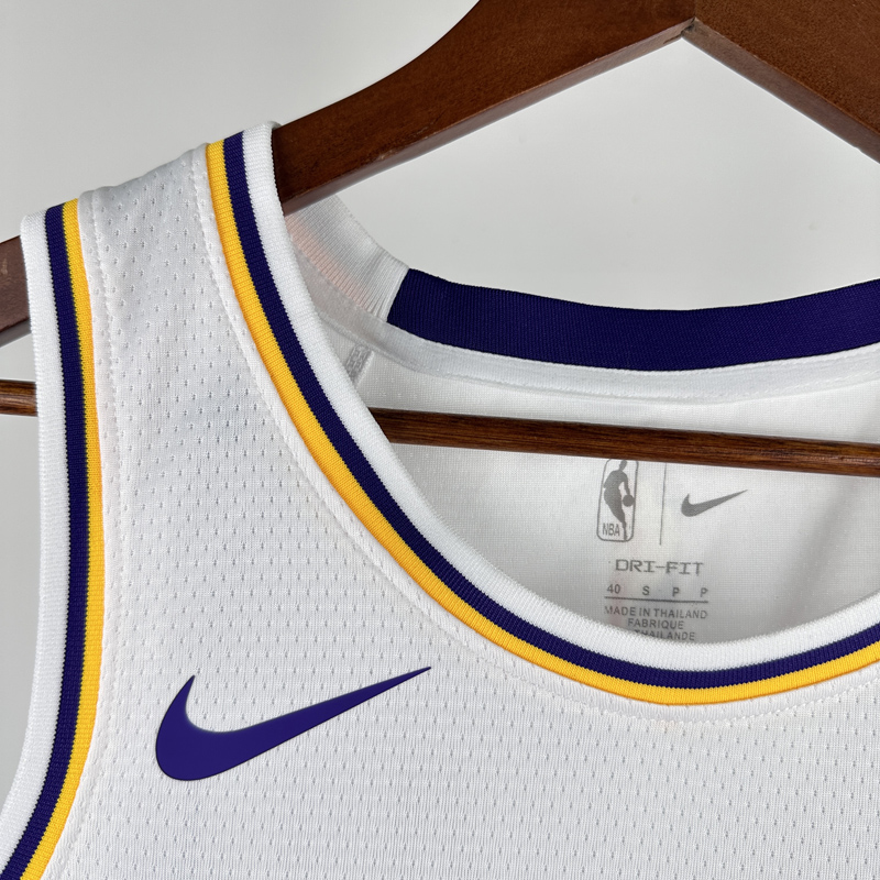 22-23 LAKERS TOSCANO #95 White Top Quality Hot Pressing NBA Jersey(圆领)