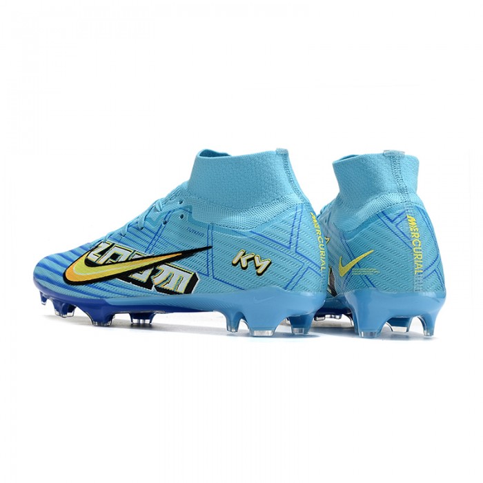 Air Zoom Mercurial Superfly IX Elite FG High Soccer Shoes-Blue/Yellow-7305374