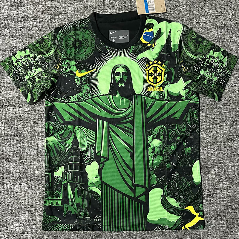 24-25 Brazil Green Special Edition Fans Soccer Jersey *耶稣绿色