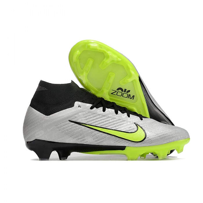 Air Zoom Mercurial Superfly IX Elite FG High Soccer Shoes-Gray/Black-3942092
