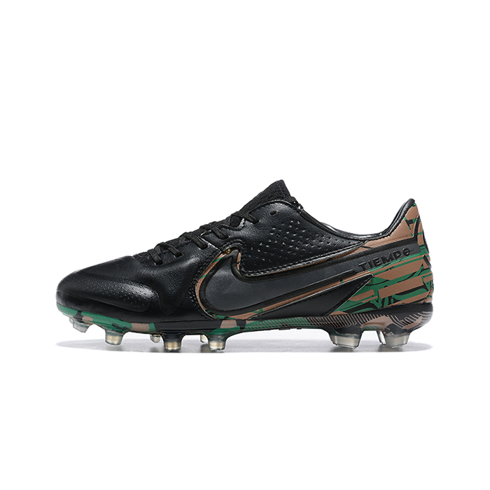 Tiempo Legend 9 FG Soccer Shoes-Black/Green-7426542