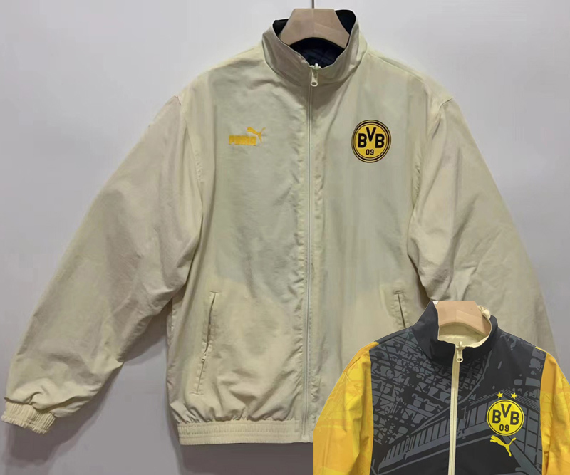 2024 Dortmund Khaki & Black Double Sided Windbreaker (双面风衣)