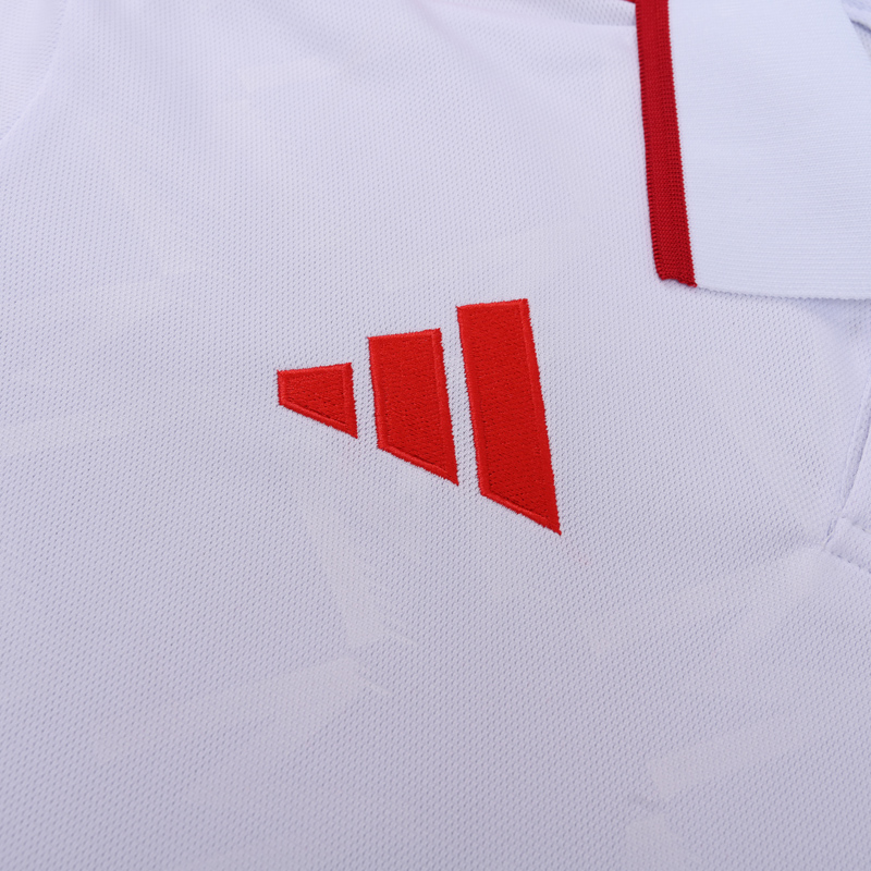 25-26 Man Utd White Polo Short Sleeve