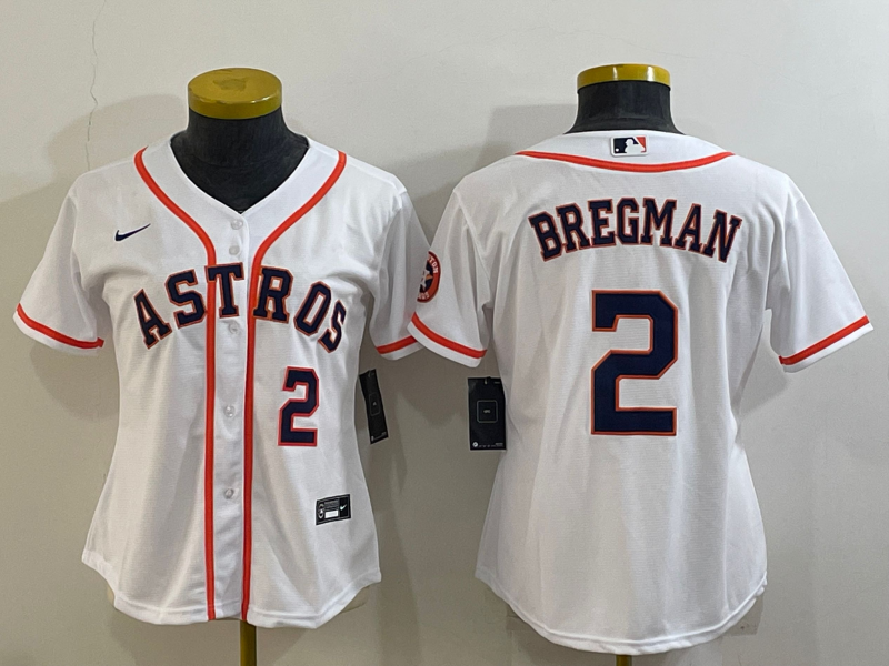 Houston Astros Women's baseball jersey BREGMAN 2 fans edition