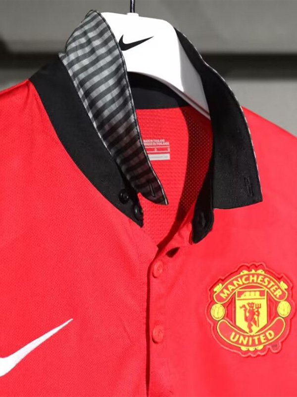 2013-2014 Man Utd Home Player Version 球员 Retro Soccer Jersey