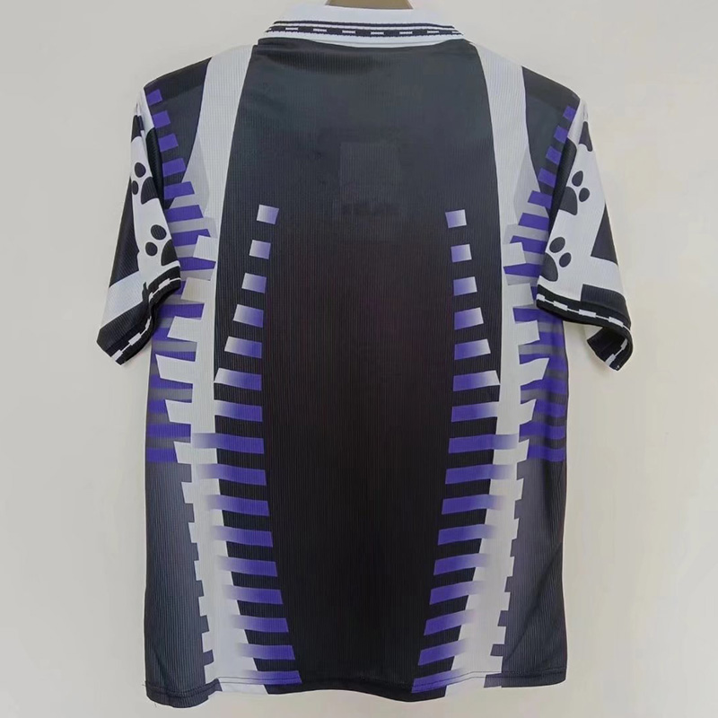 1997-1998 RMA Away Black Retro Soccer Jersey