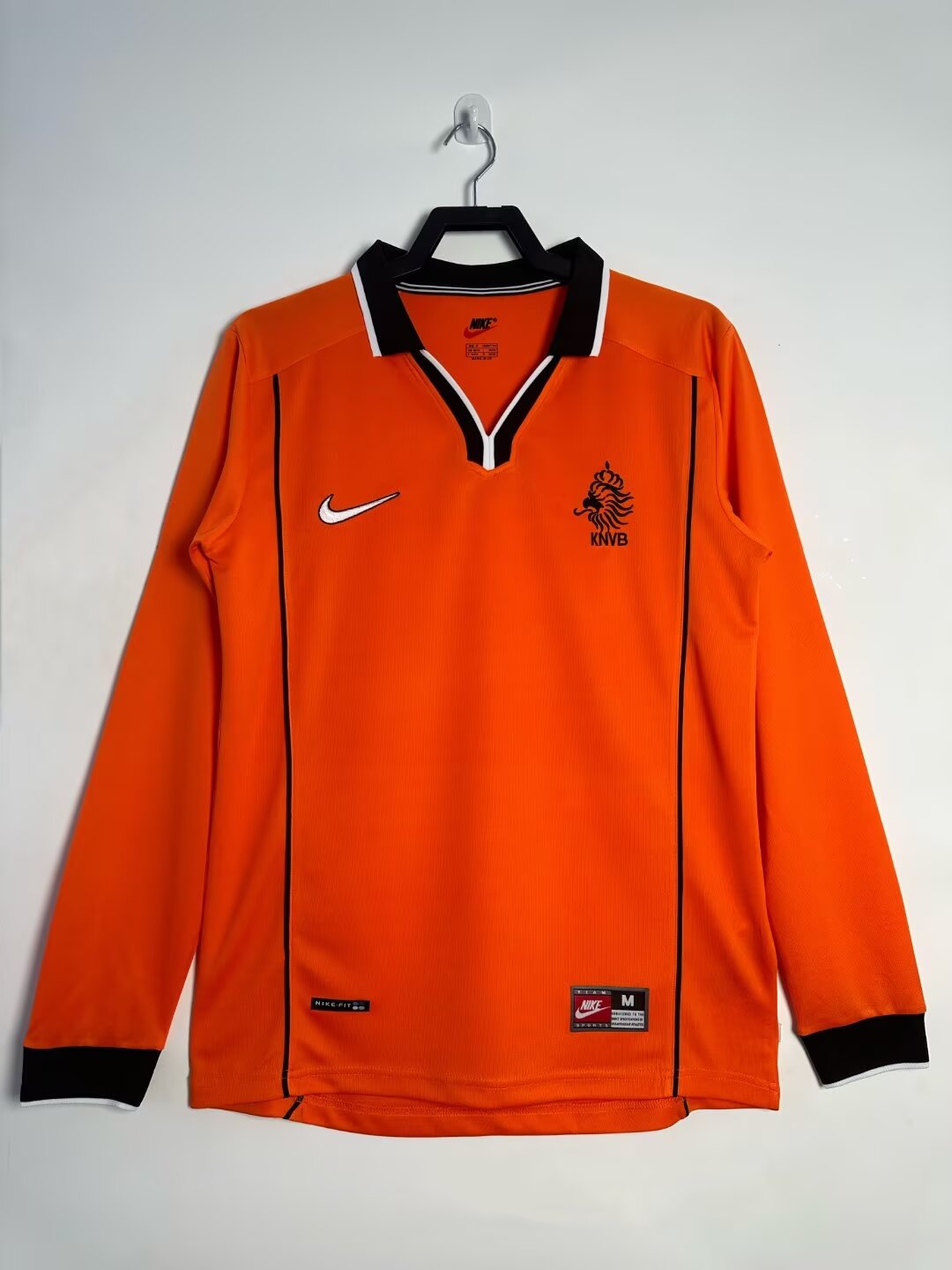 1998 Netherlands Home Long Sleeve Retro Soccer Jersey (长袖)