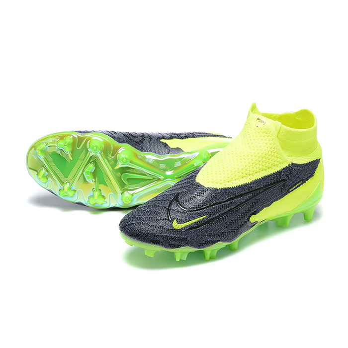 Phantom GX Elite FG High Soccer Shoes-Black/Green-652578