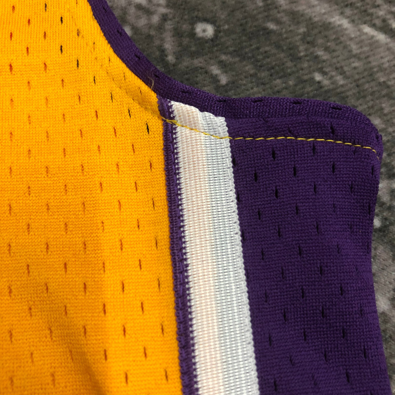 2000 LAKERS BRYANT #8 Yellow Retro Top Quality ...