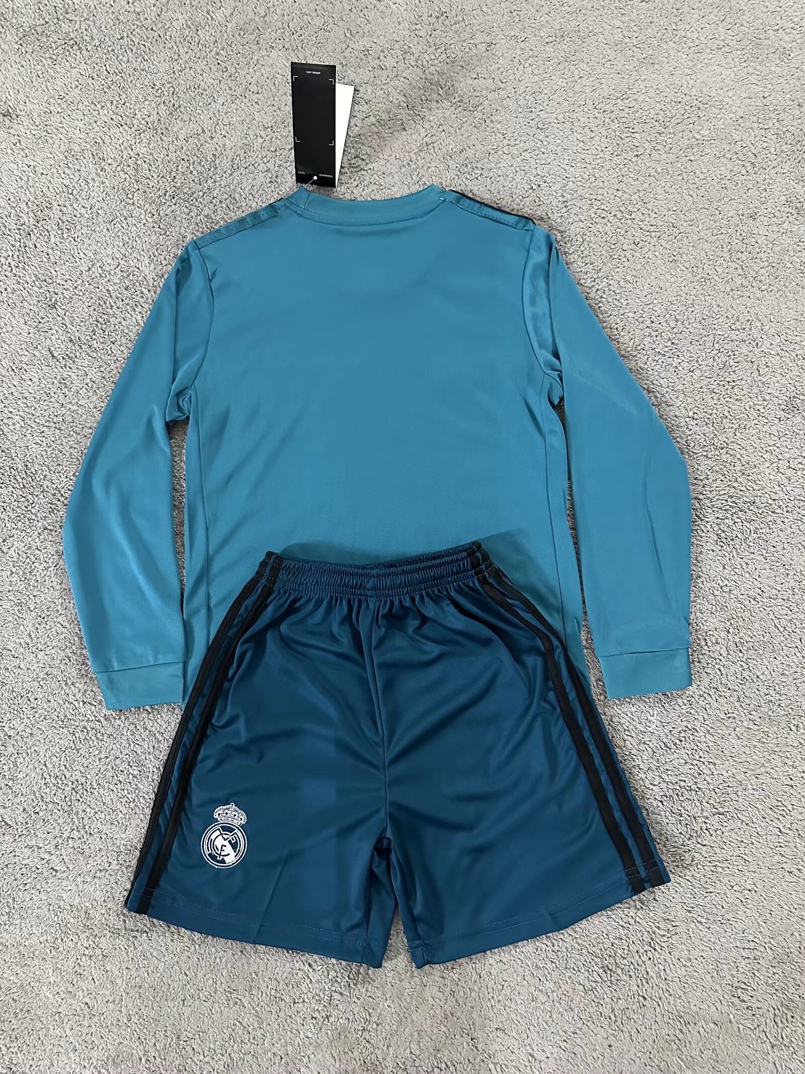 2017-2018 RMA three long sleeves Kids Retro Soccer Jersey