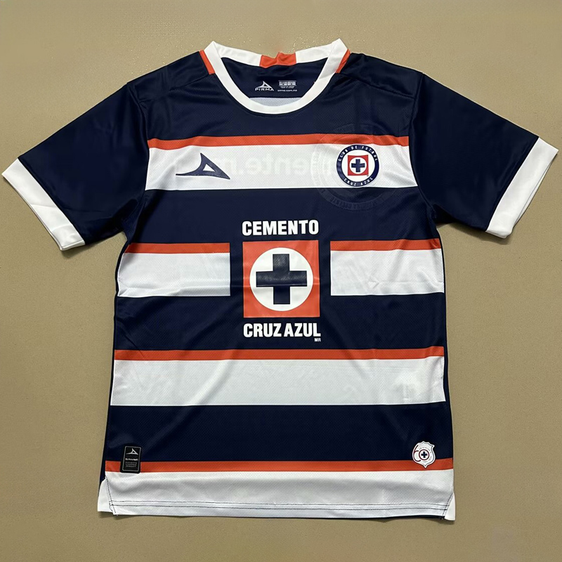 24-25 Cruz Azul Blue White Goalkeeper Soccer Jersey