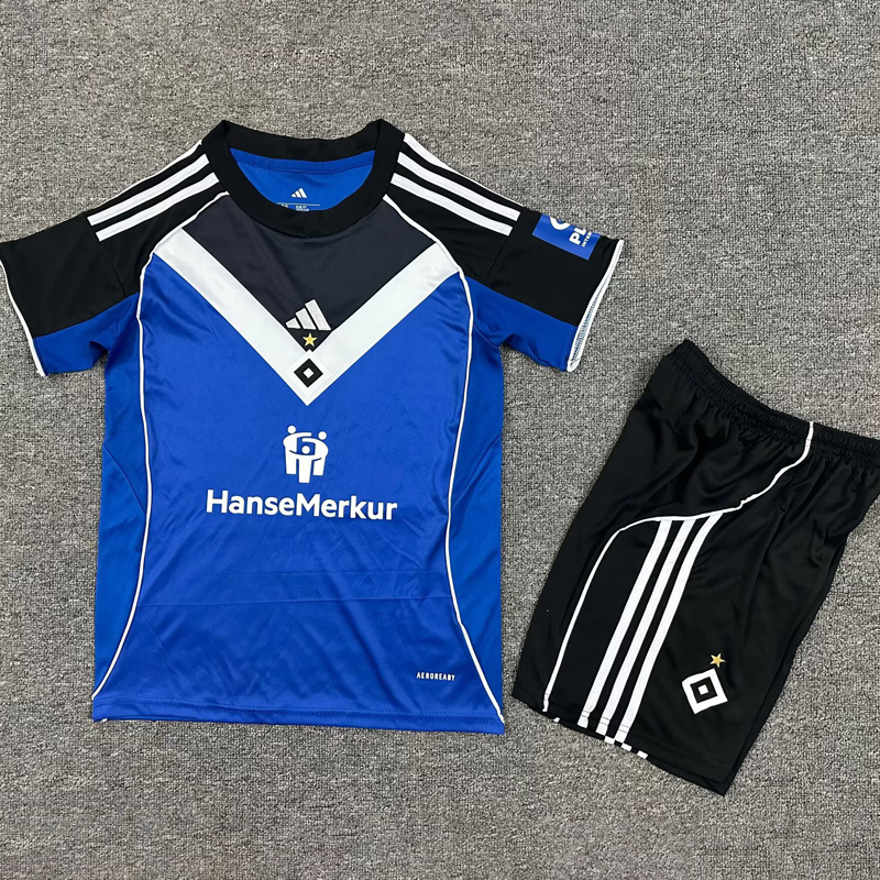 25-26 Hamburg SV Away Kids Soccer Jersey