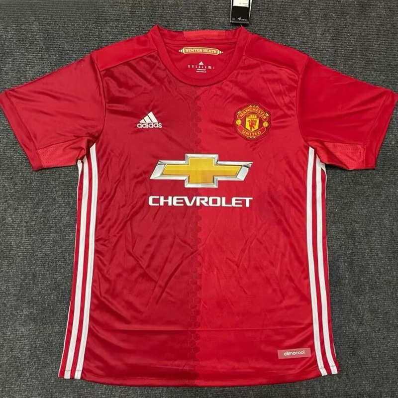 2016-2017 Man Utd Home Retro Soccer Jersey