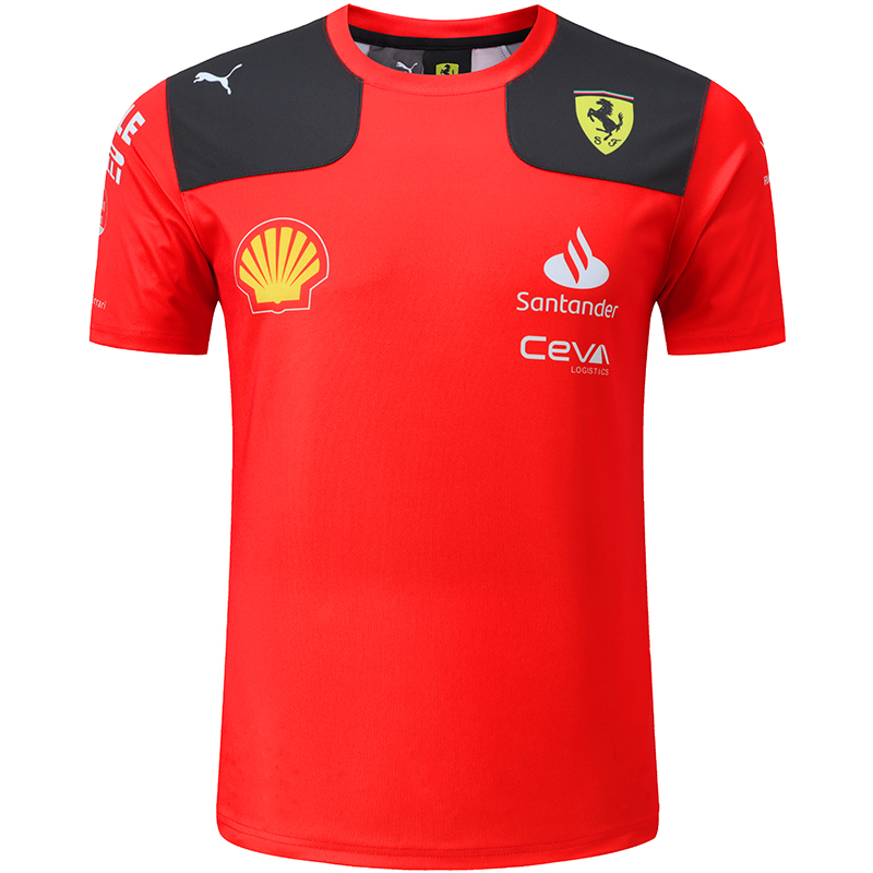 2023 F1 Formula One Ferrari #55 Red Racing Suit...