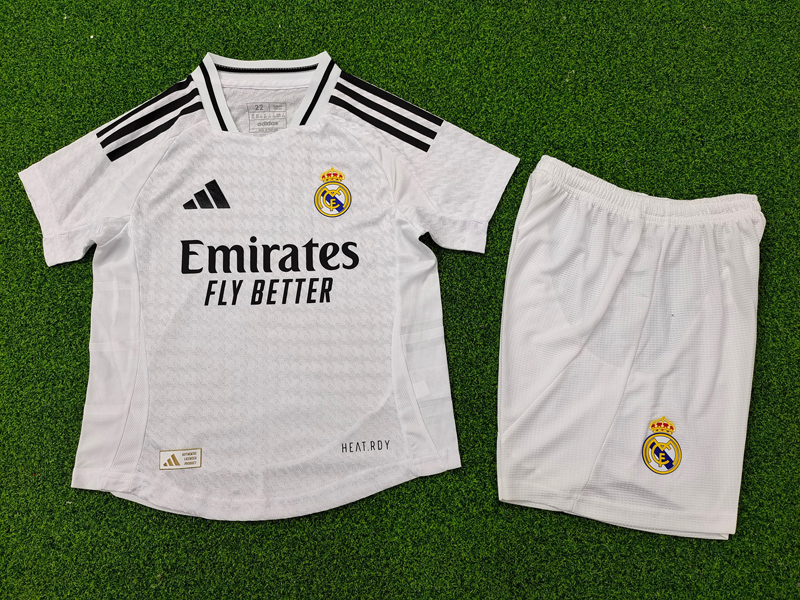 24-25 RMA Home Kids Player Version Soccer Jersey (球员童装)