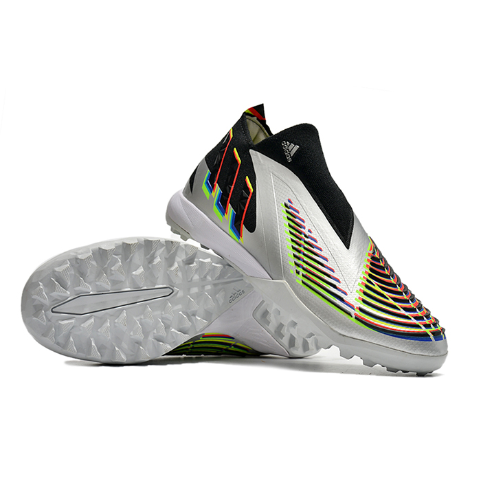 Predator Edge1 TF 22.1 Soccer Shoes-Silver/Black-9006874