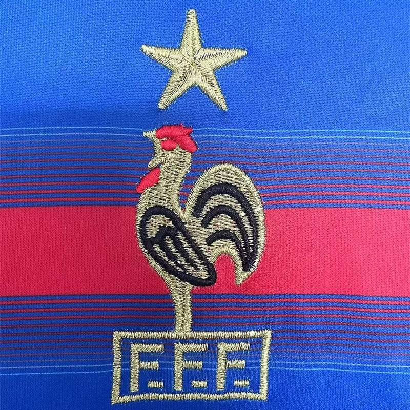 2004 France Home Retro Soccer Jersey