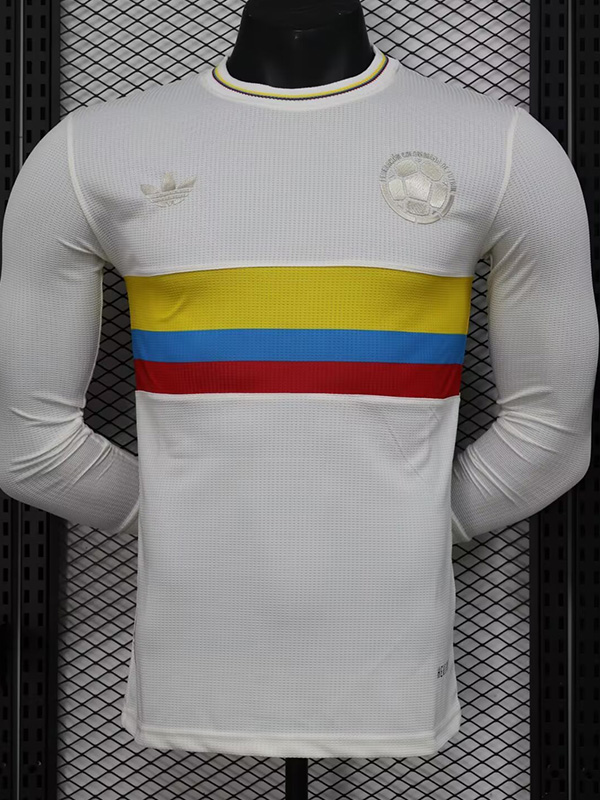2024 Colombia 100th Anniversary Long Sleeve Player Version Soccer Jersey (长袖球员)