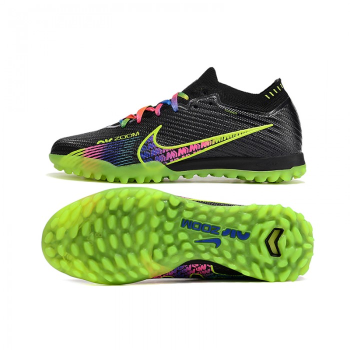 Air Zoom Mercurial Vapor XV Elite TF Soccer Shoes-Black/Green-7454286