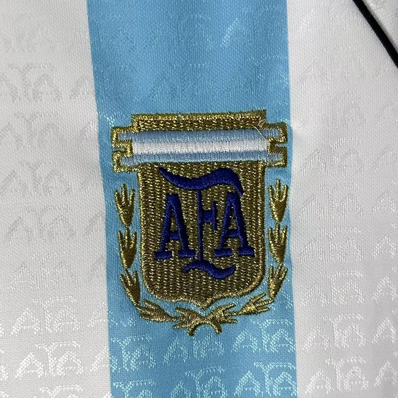 1996-1997 Argentina Home Retro Soccer Jersey