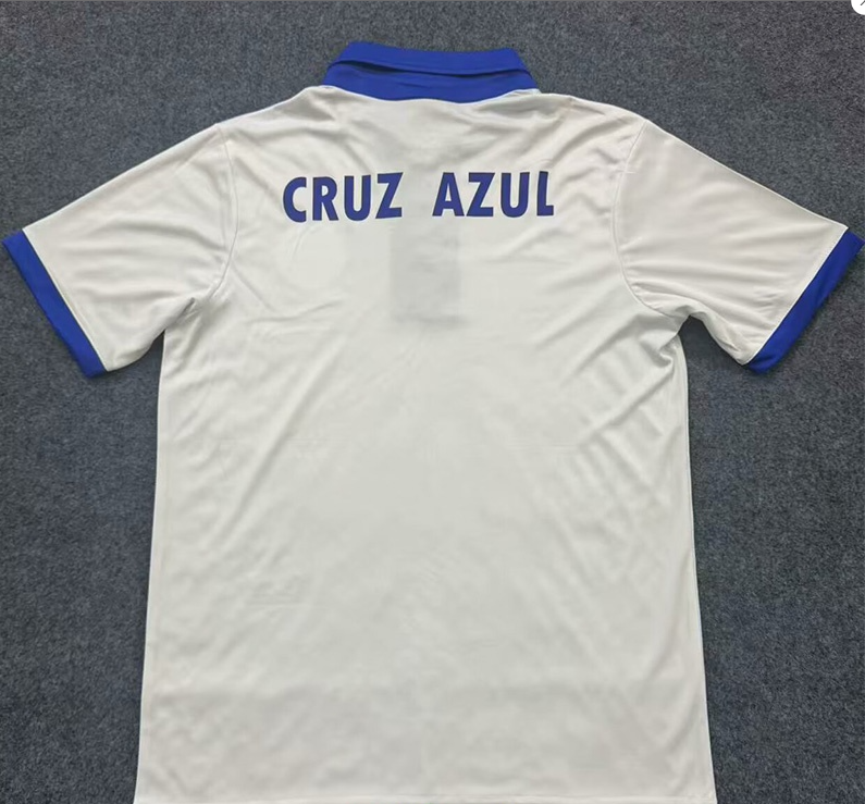 25-26 Cruz Azul White Polo Short Sleeve
