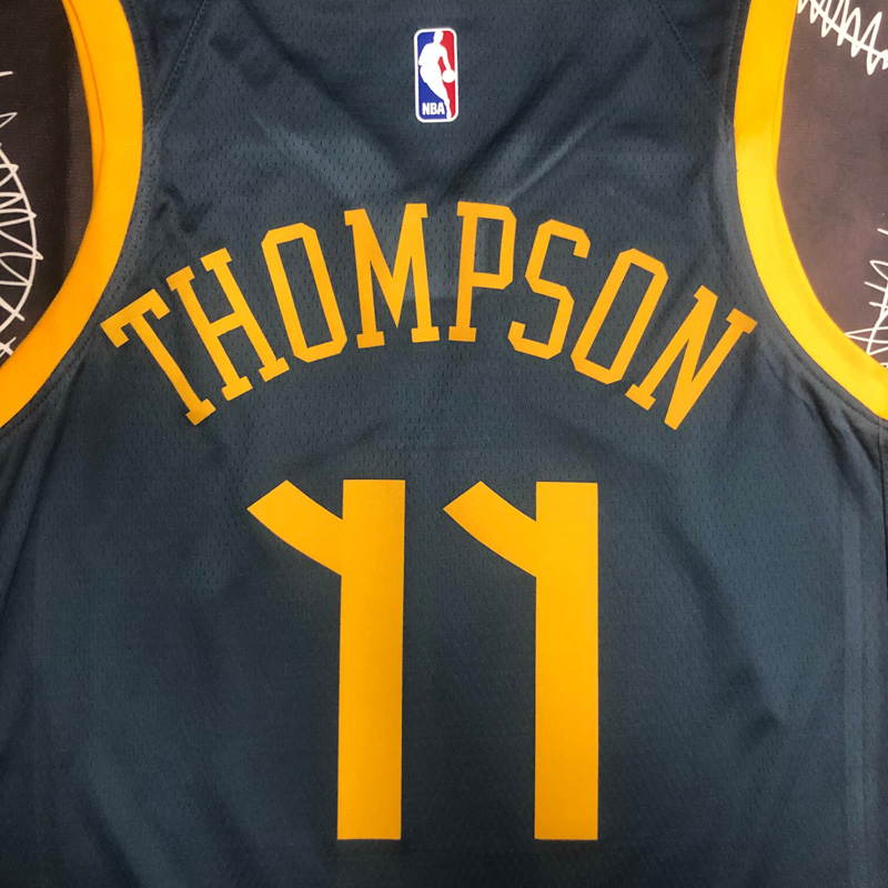 2018 WARRIORS THOMPSON #11 Black Gray Top Quali...