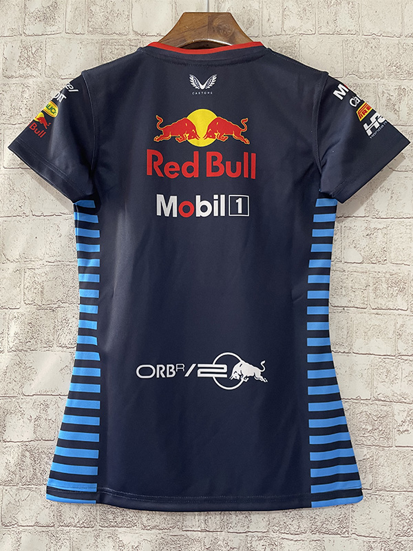 2024 F1 Red Bull Women Royal Blue Racing Suit (女)圆领