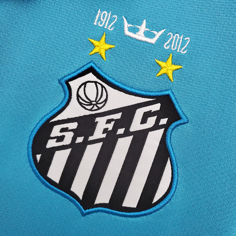 2012-2013 Santos FC Blue Retro Soccer Jersey
