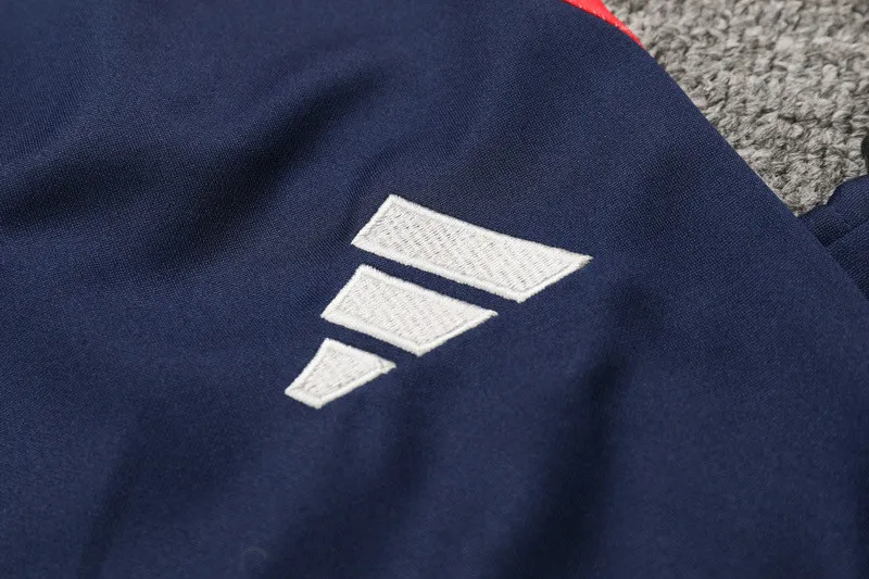 24-25 Man Utd Red black Half Pull Tracksuit (半拉链)(匹印)