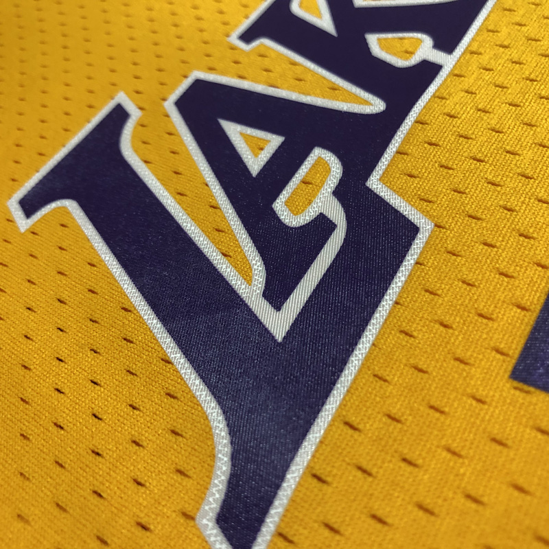 2000 LAKERS O‘NEAL #34 Yellow Retro Top Quality...