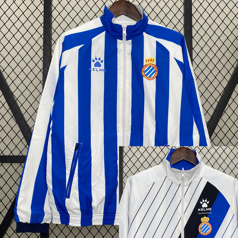 24-25 Espanyol Blue & White Double Sided Windbreaker (双面风衣)