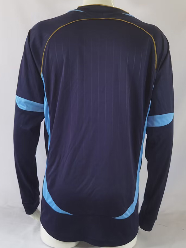 2006 Argentina Away Long Sleeve Retro Soccer Je...
