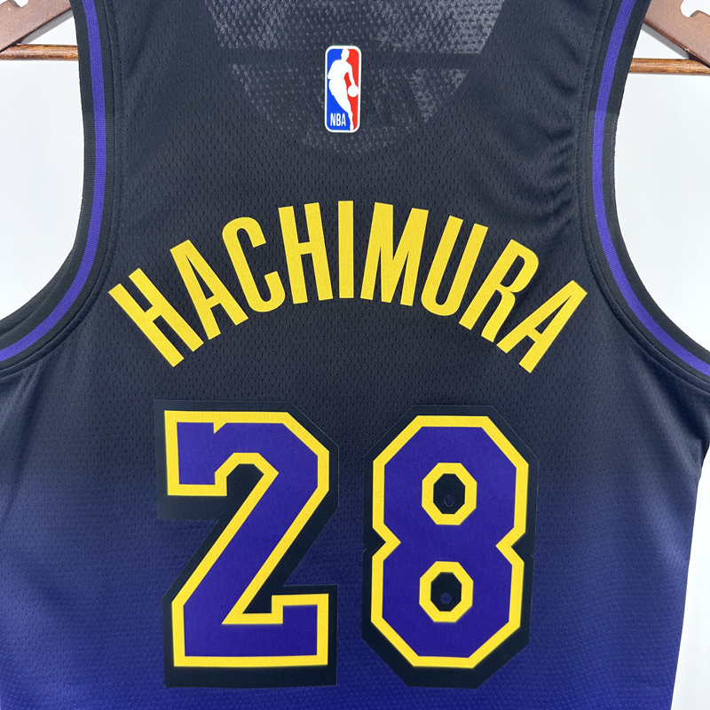 24-25 LAKERS HACHIMURA #28 Royal blue City Edition Top Quality Hot Pressing NBA Jersey