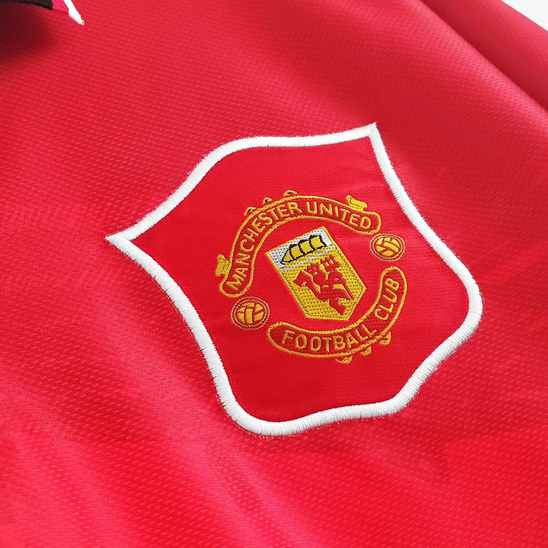 1994-1996 Man Utd Home Long sleeve Retro soccer...