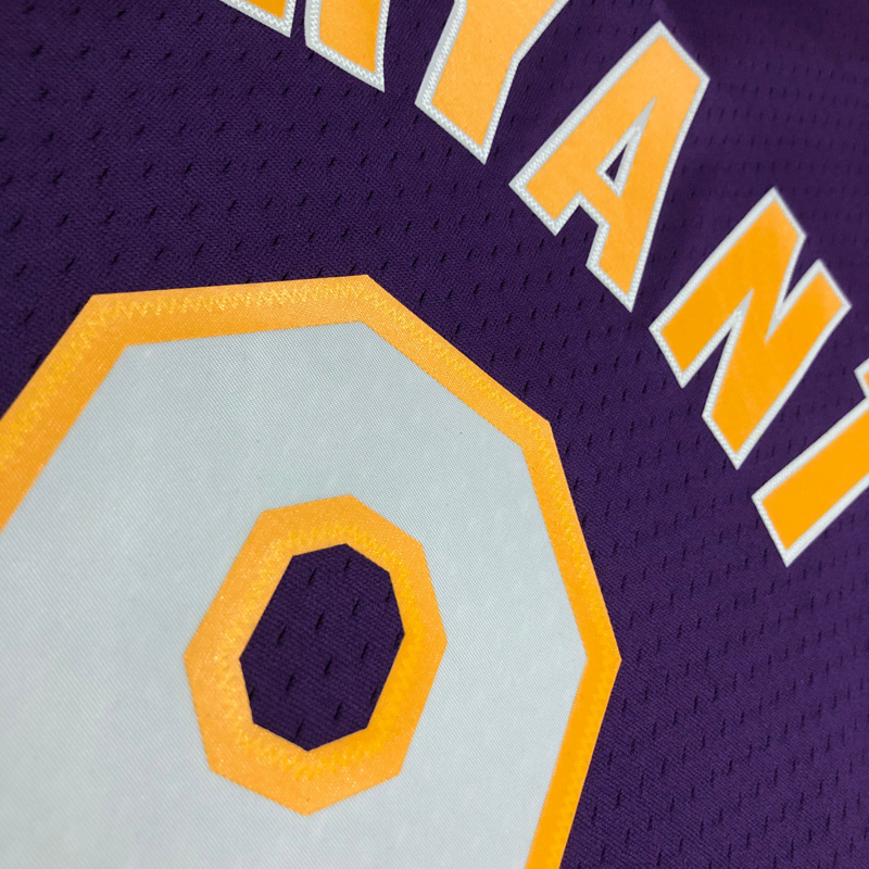 2001 LAKERS BRYANT #8 Purple Retro Top Quality ...