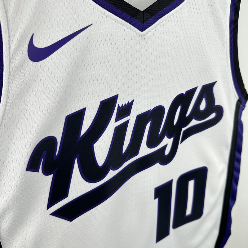 23-24 Kings DEROZAN #10 White Top Quality Hot Pressing NBA Jersey