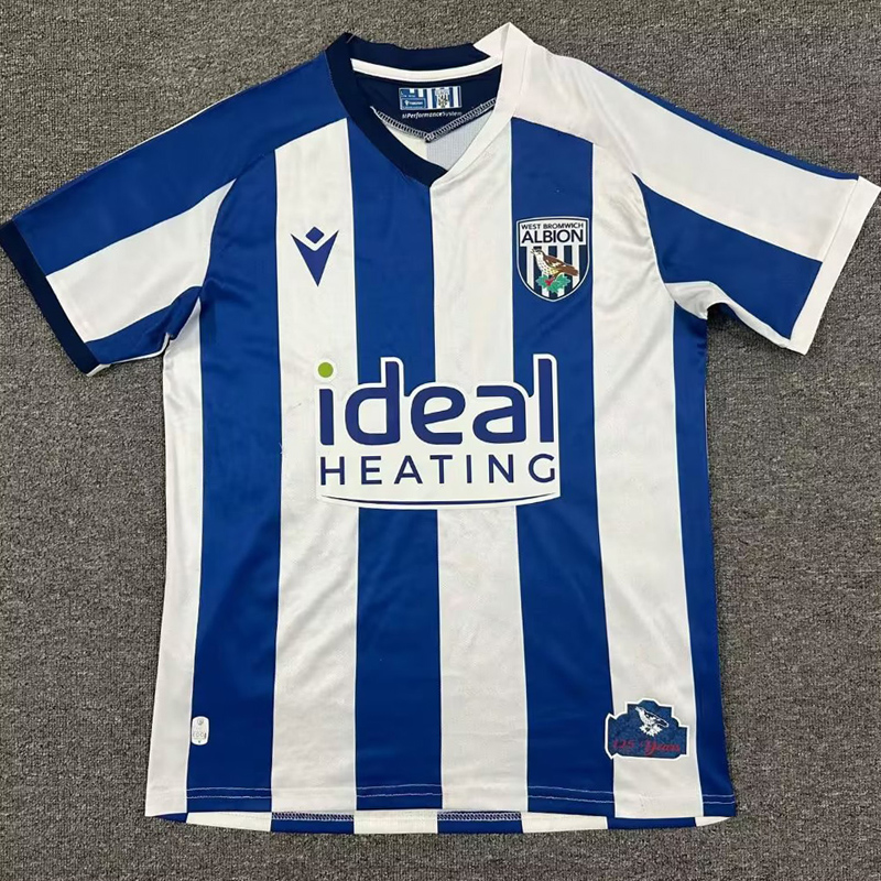 25-26 West Bromwich Home Fans Soccer Jersey