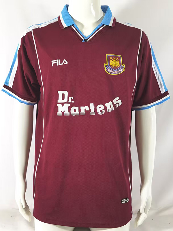 1999-2001 West Ham Home Retro Soccer Jersey