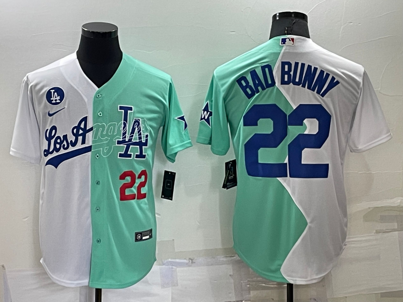 2022 Men's Los Angeles Dodgers Bad Bunny 22 MLB Jersey
