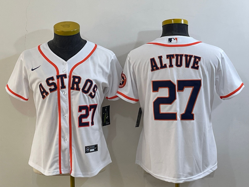 Houston Astros Women's baseball jersey ALTUVE 27 fans edition