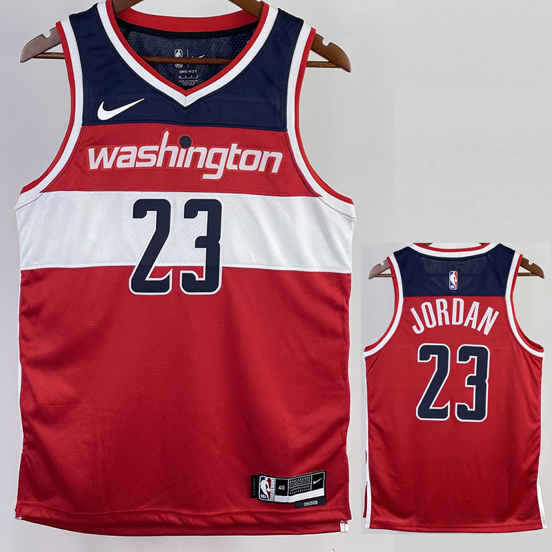 22-23 Wizards JORDAN #23 Red Top Quality Hot Pr...