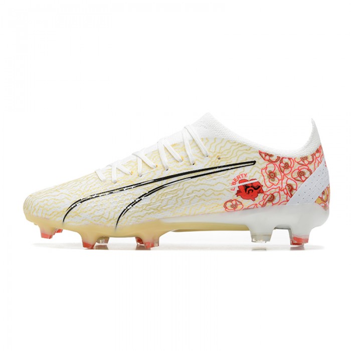 Ultra Ultimate FG Soccer Shoes-White/Yellow-4324021